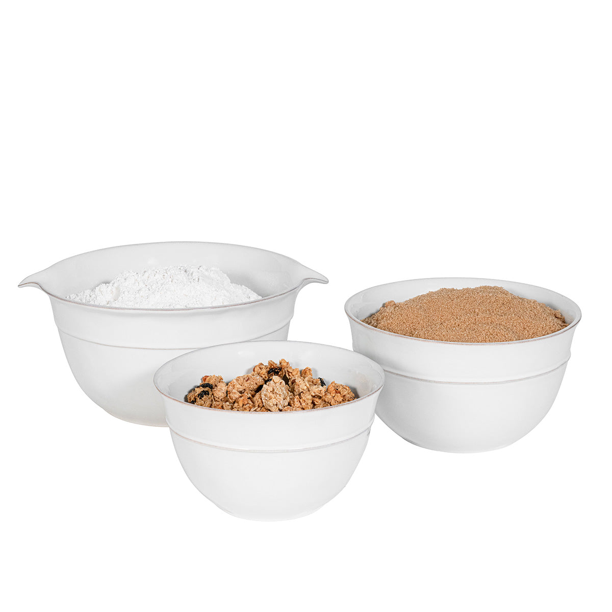 Puro Nesting Serving Bowls Set/3 - Whitewash | 2nd