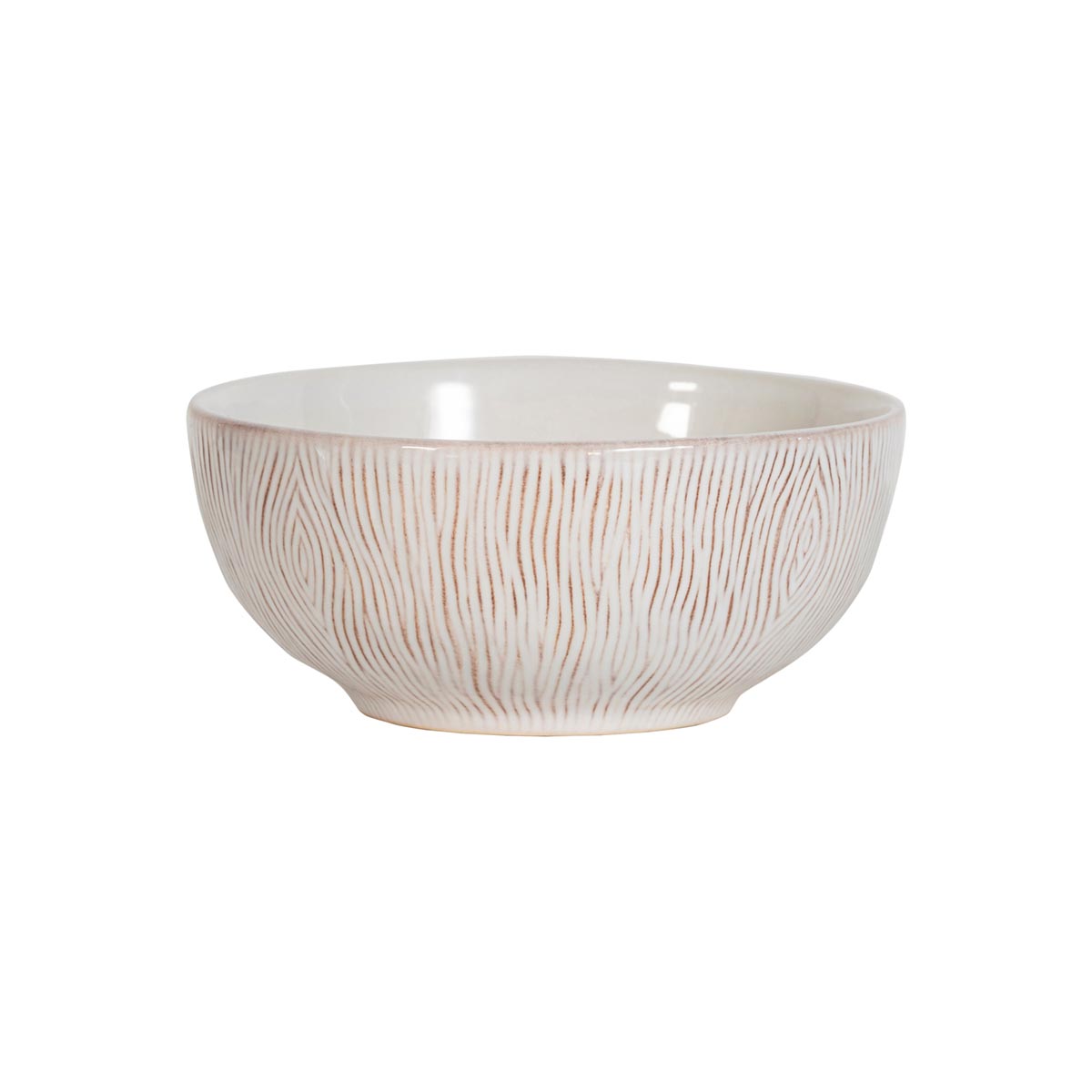The rich woodgrain texture and creamy palette of this motif makes this bowl perfect for hearty servings of morning oats, savory sides, soups, and sweets.