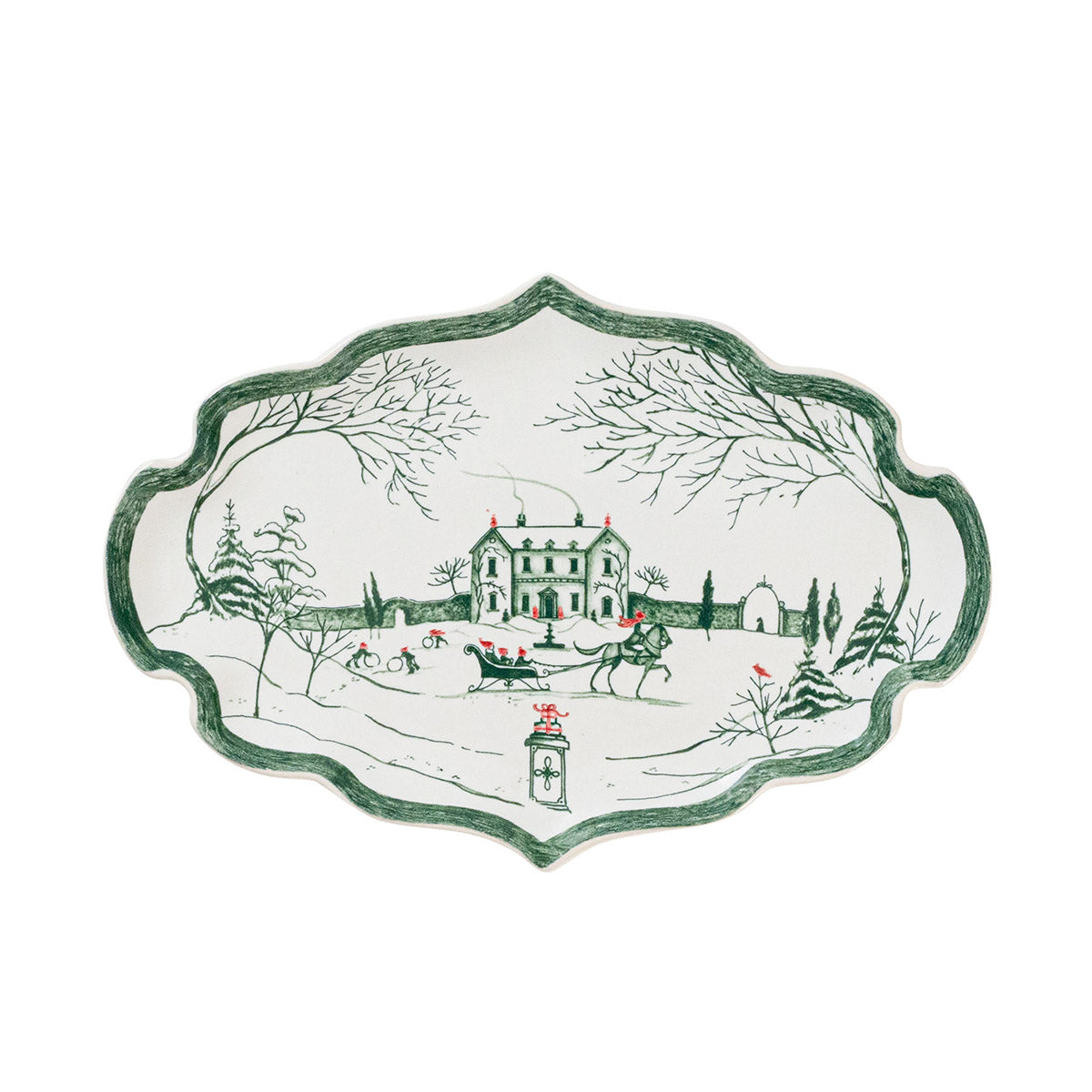 Country Estate Winter Frolic 7" Tray - Evergreen | 2nd