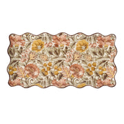 Decorative platter with floral pattern on a white background