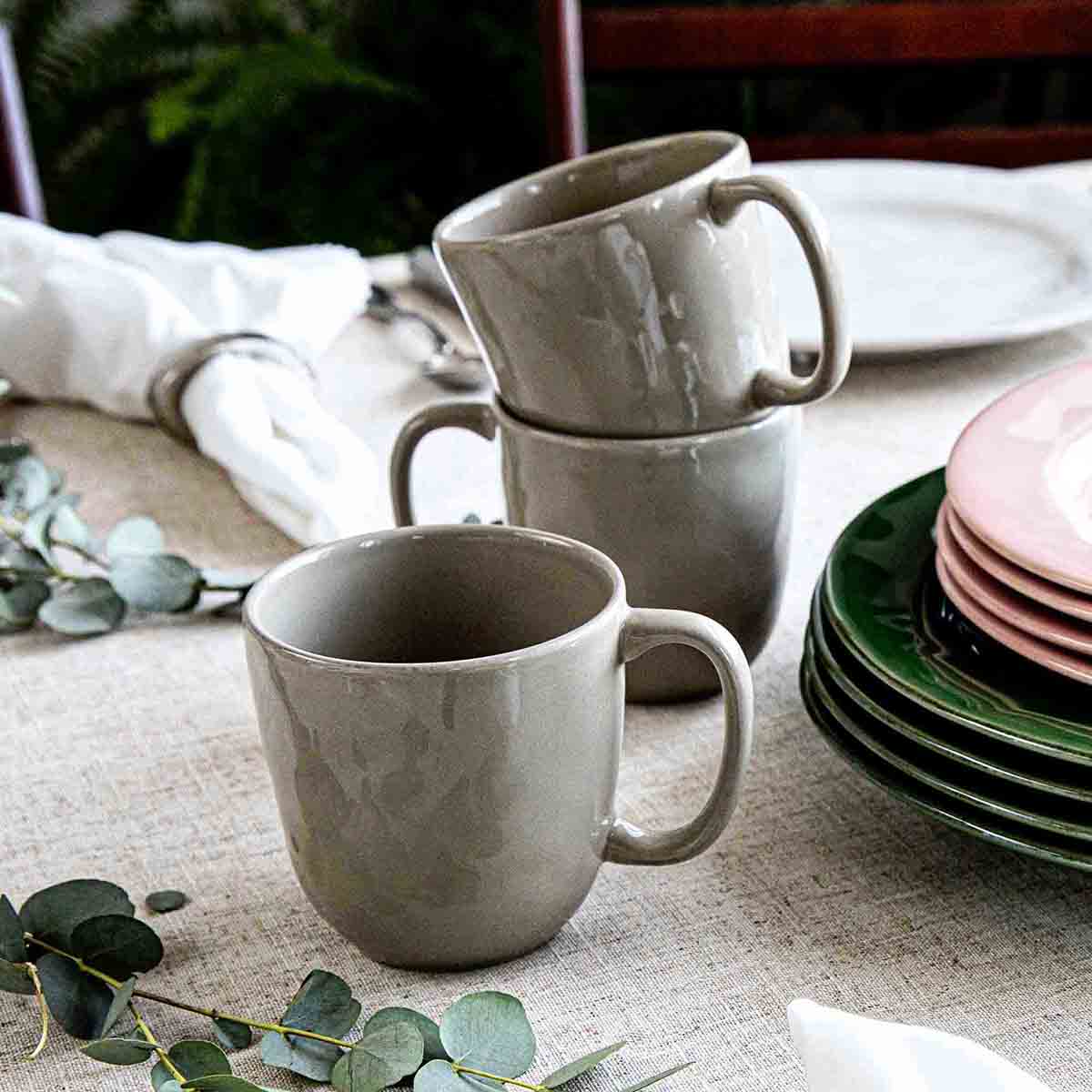 Puro Mug Set/4 - Taupe - Alternate View