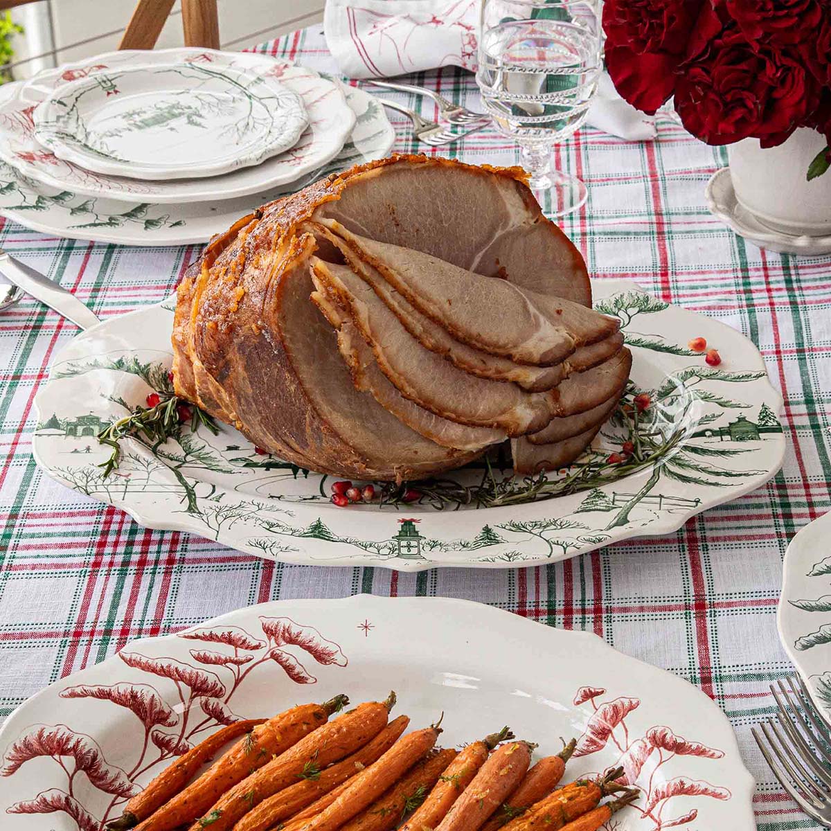 Country Estate Winter Frolic 18" Platter - Evergreen | 2nd