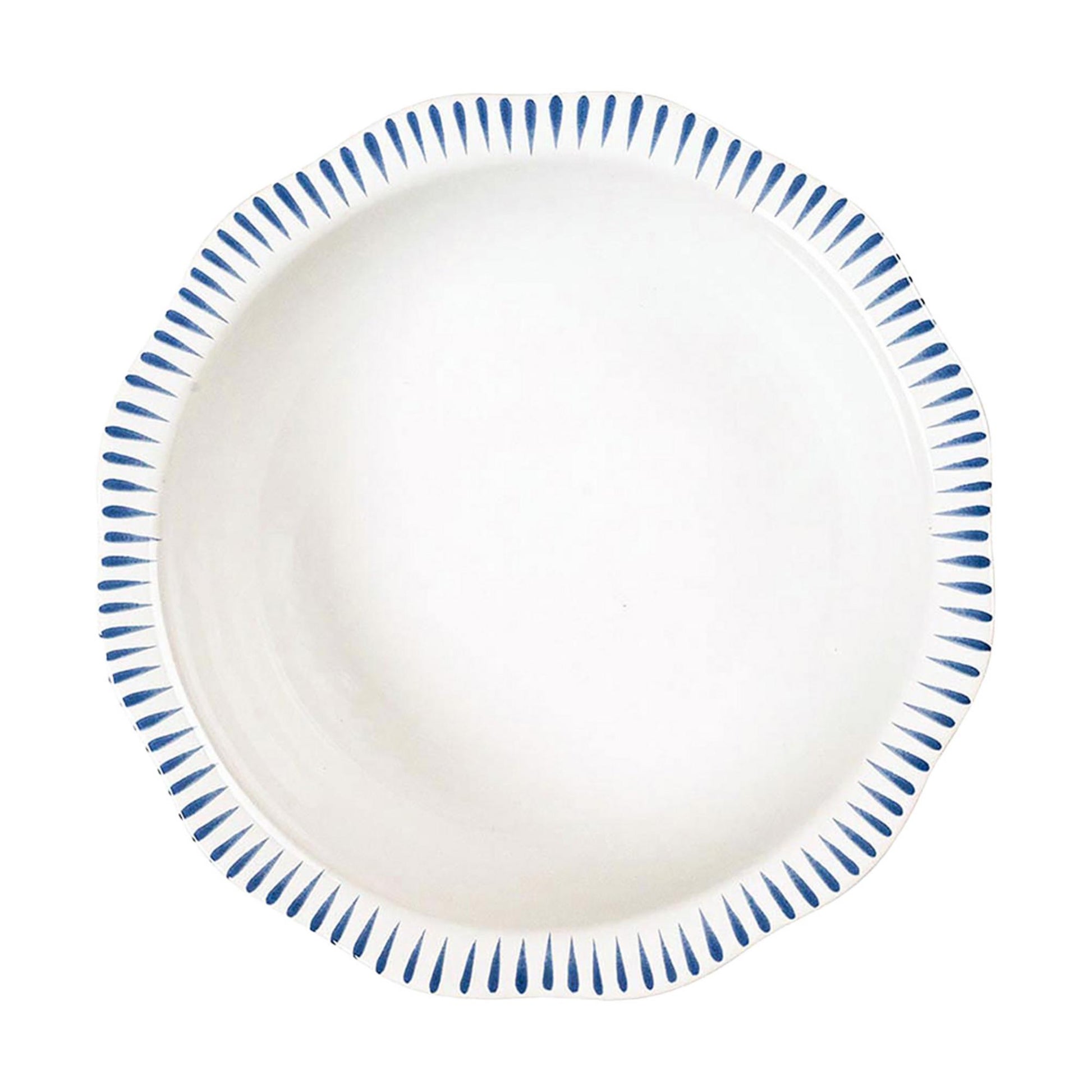 Sitio Stripe Serving Bowl overhead image