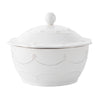 Berry & Thread Whitewash Small Round Covered Casserole | 1st