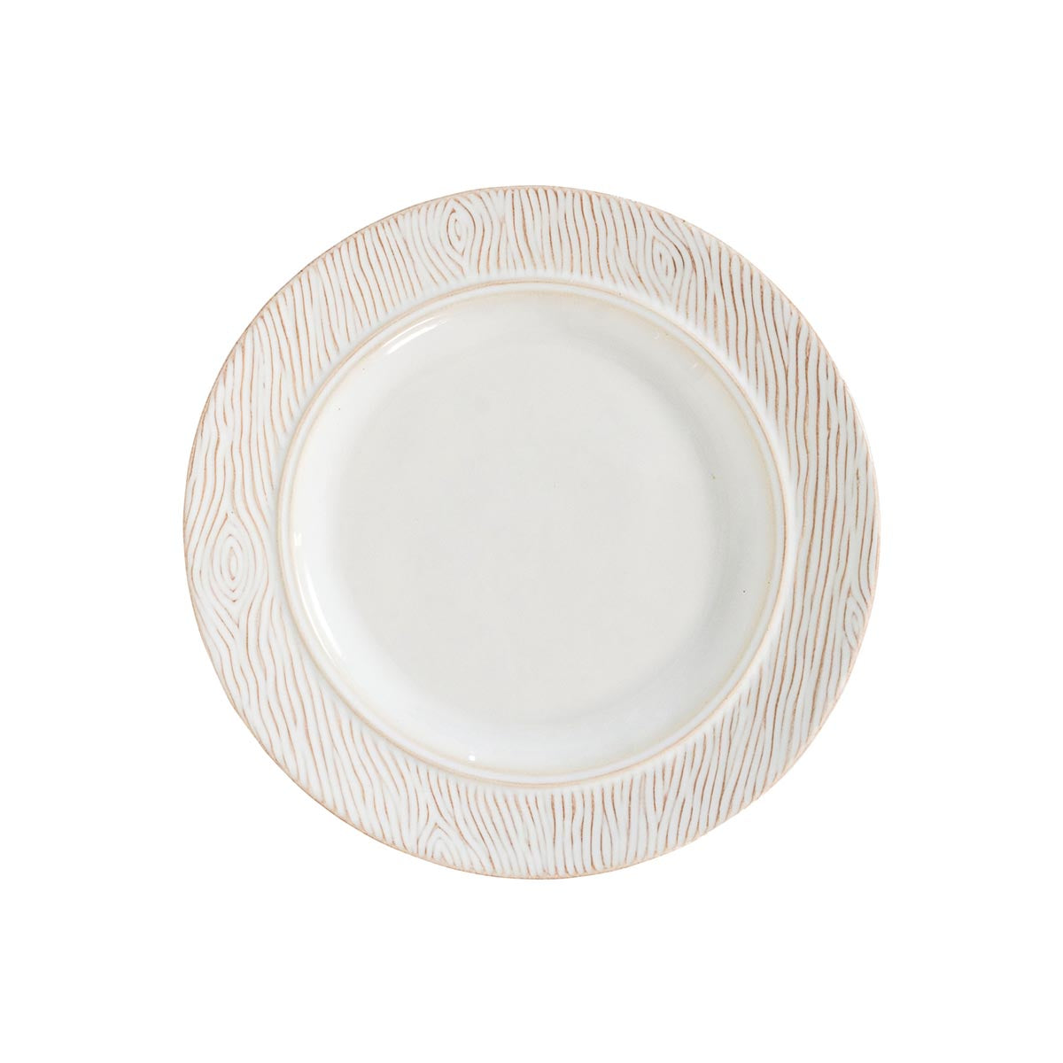 Inspired by the oldest grove of oak trees in England’s Blenheim Park, this woodgrain textured collection is rendered in a fresh and peaceful palette of creams and warm browns, with our signature whitewash glaze and a patina to highlight the beautifully rich motif. Equally idyllic and chic, this versatile plate makes an eye-catching layering piece with other patterns and collections, and serves up side dishes, canapés, and nibbles with easy style and grace.