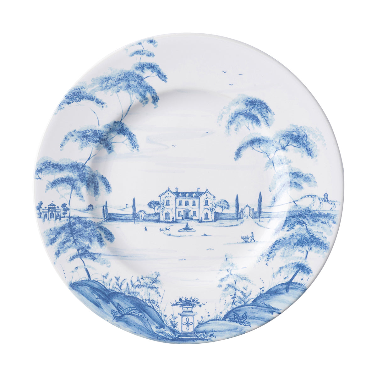 Country Estate Dinner Plate Set-4 - Delft Blue-2nd