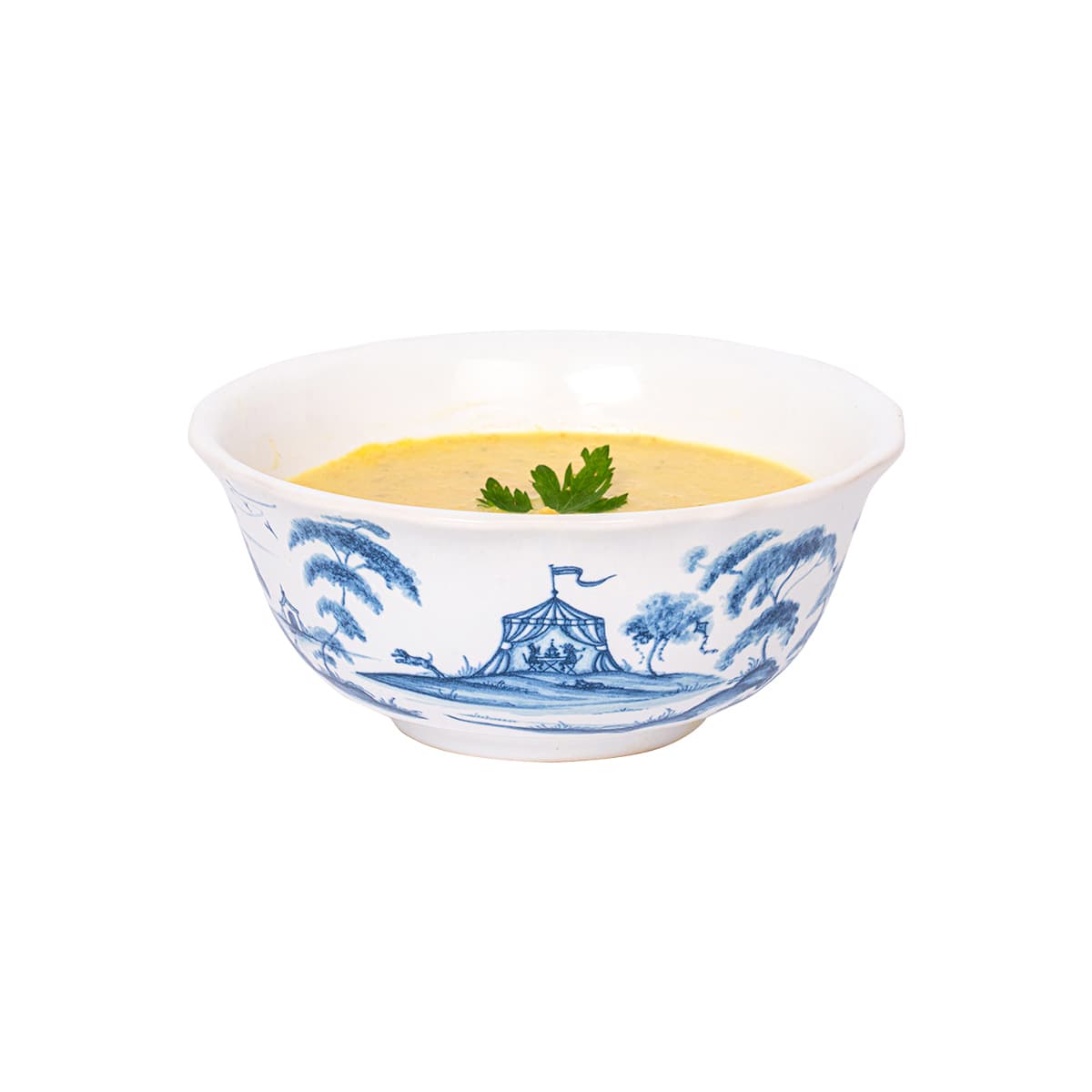 Country Estate Cereal Bowl Set/4 - Delft Blue - Detail
