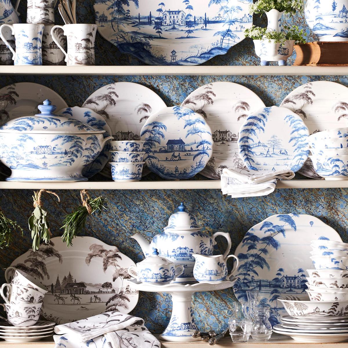 Country Estate Cereal Bowl Set/4 - Flint Grey - Alternate View