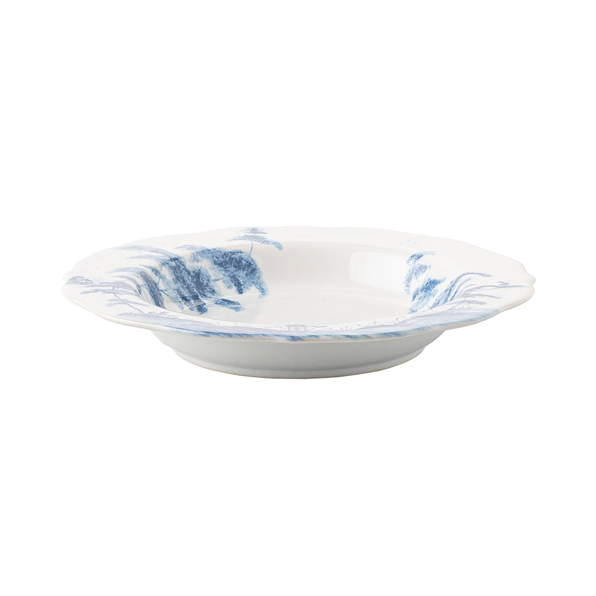 Country Estate Soup Bowl Set/4 - Delft Blue - Detail