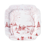 Country Estate Winter Frolic Cookie Tray - Ruby