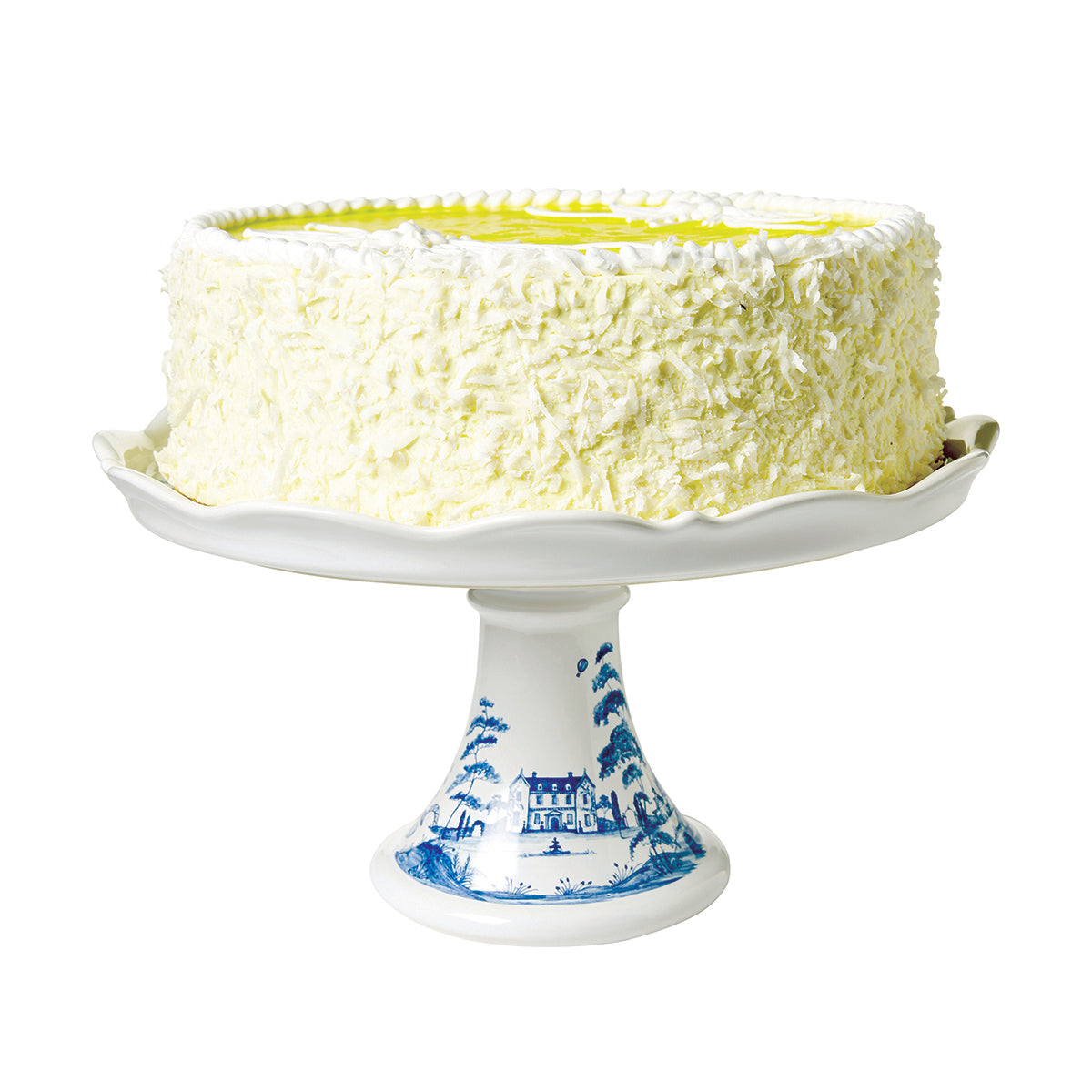 Country Estate Cake Stand - Delft Blue - Alternate View