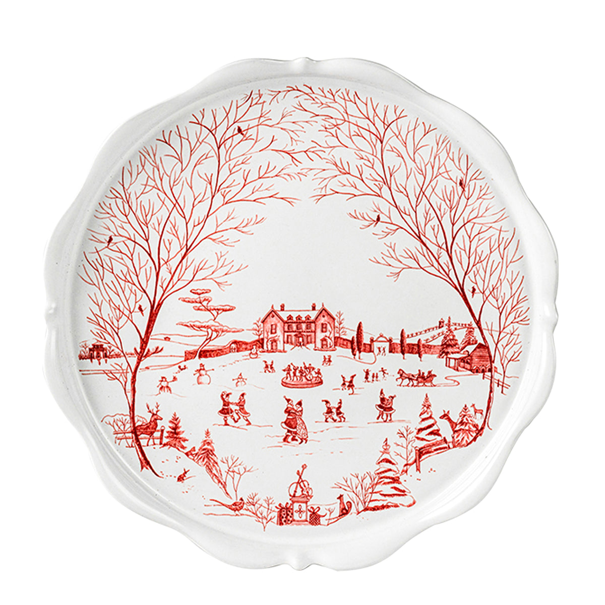 Country Estate Winter Frolic Cake Stand | 2nd
