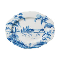 Country Estate 15in Platter - Delft Blue