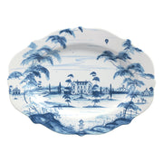 Country Estate 18" Platter - Delft Blue