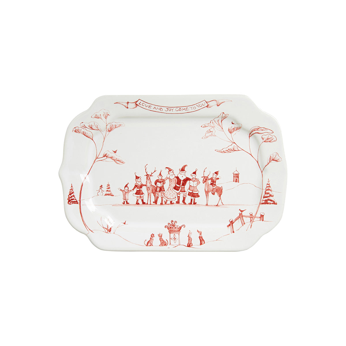 Country Estate Ruby Winter Frolic Love and Joy Gift Tray | 2nd