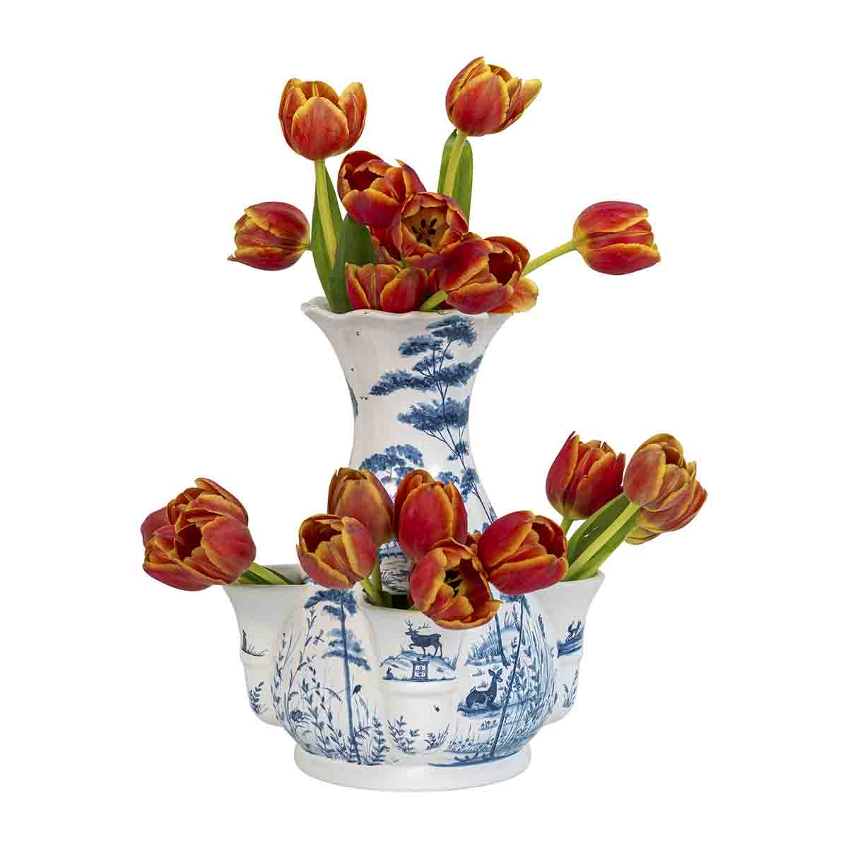 Country Estate 11.5" Tulipiere Vase - Delft Blue | 2nd