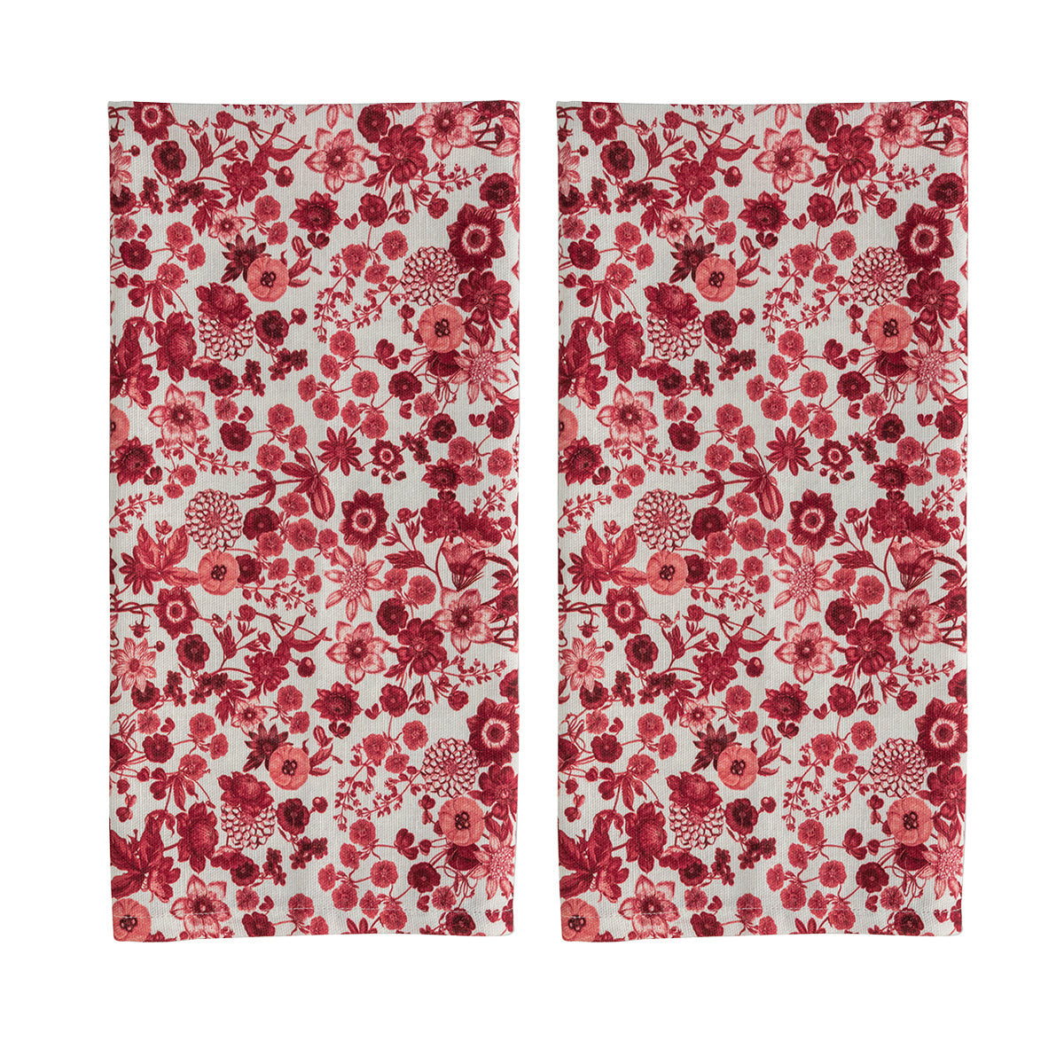 Field of Flowers Kitchen Towel Set-2 - Ruby-1st