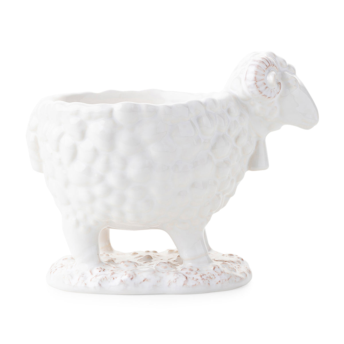 Clever Creatures Ram Bowl - Whitewash