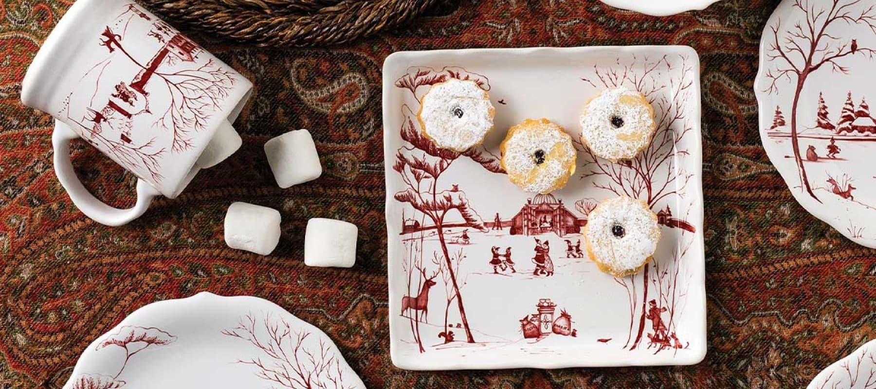 Country Estate Winter Frolic collection showcases sweet treats.