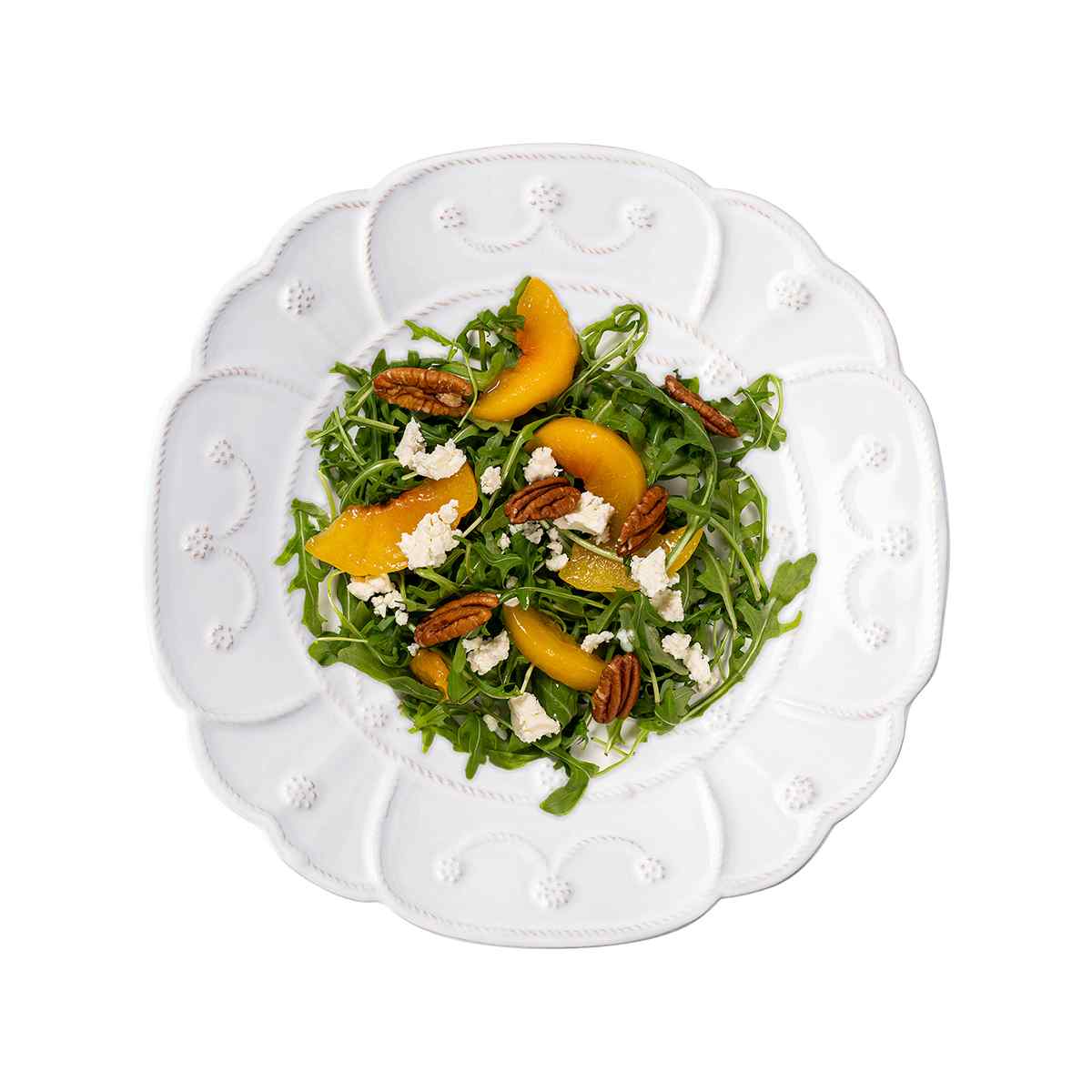 Jardins du Monde Villandry Dessert/Salad Plate Set/4 - Whitewash | 2nd