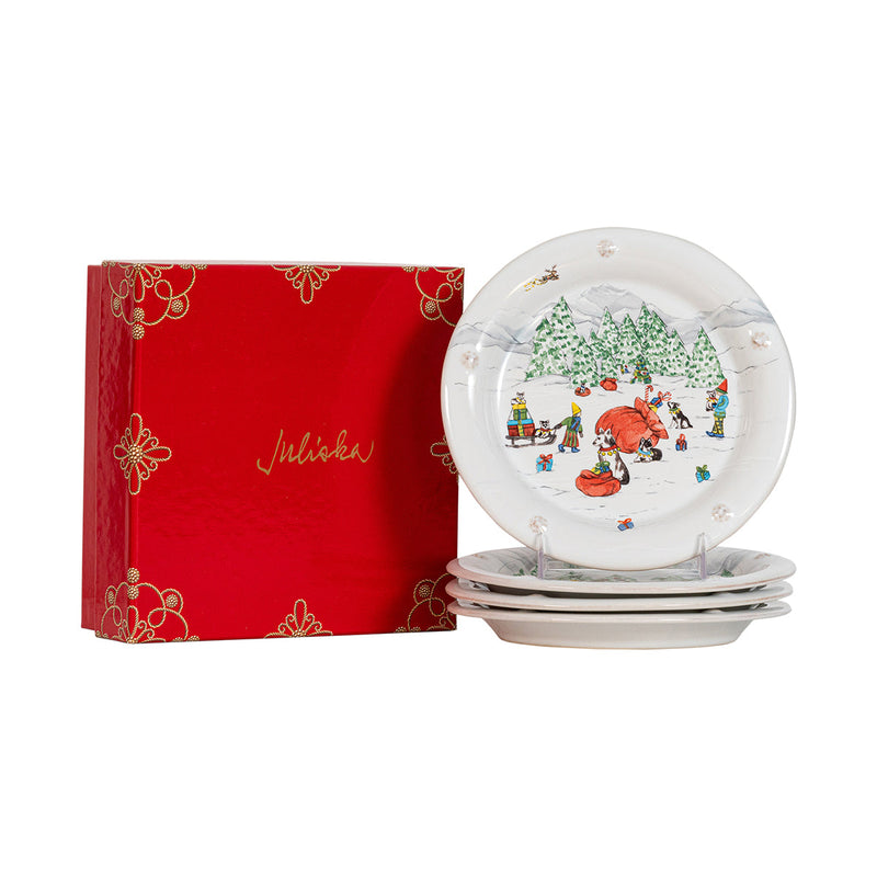 Berry & Thread North Pole Cocktail Plates Assorted Set/4 | 2nd