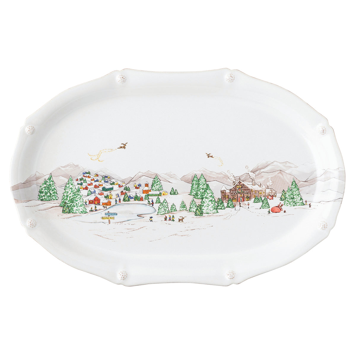Berry & Thread North Pole 17" Platter