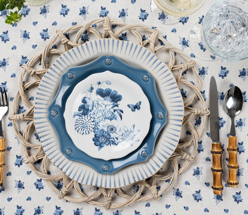 Field of Flowers Side/Cocktail Plate - Chambray Set/4 | 2nd