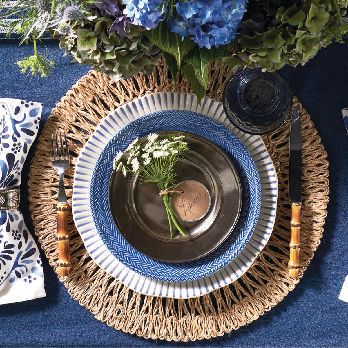 Le Panier Salad Plate Set-4 - Delft Blue | 2nd – Juliska Factory