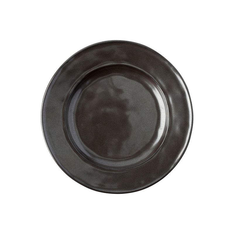 Pewter Stoneware Cocktail Plate Set-4-2nd
