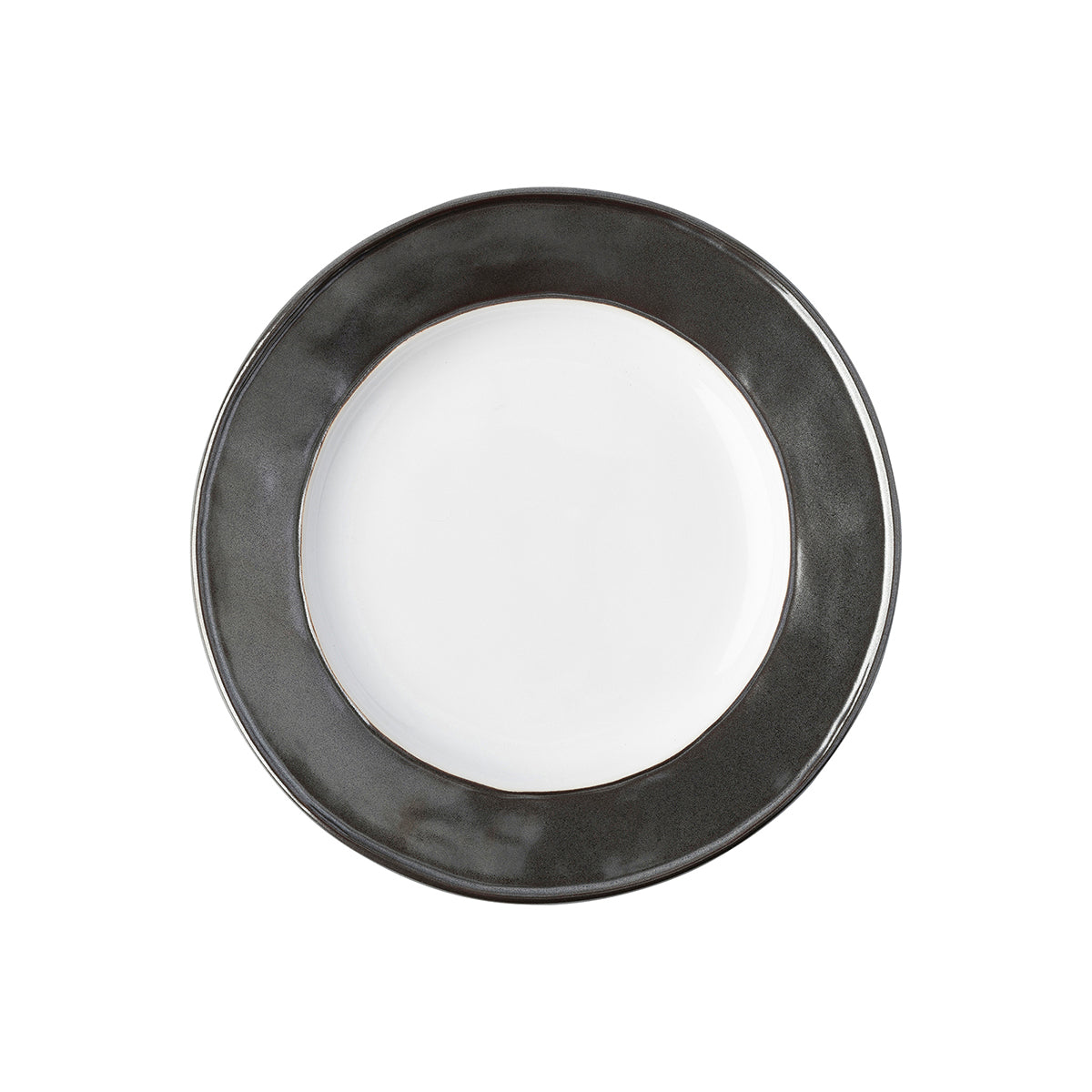 Emerson Cocktail Plate Set-4 - White-Pewter-2nd