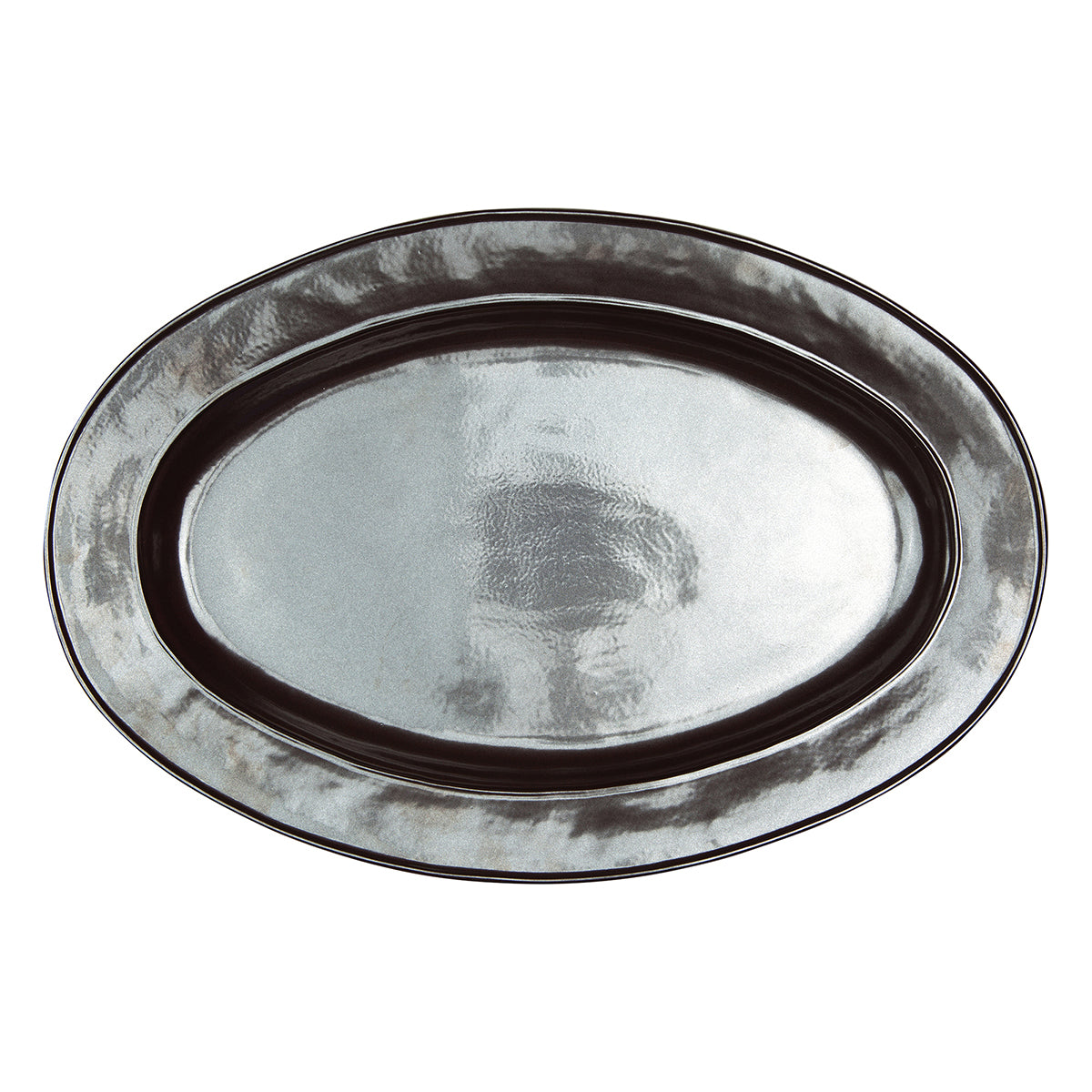 Pewter Stoneware 21in Oval Platter-2nd
