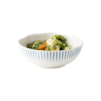 Sitio Stripe Coupe Bowl Set/4 - Indigo | 2nd