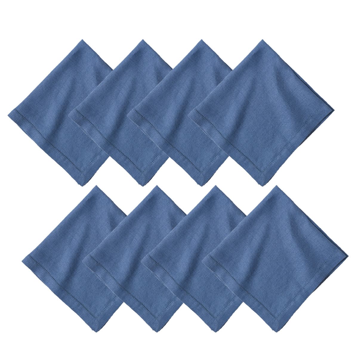 Heirloom Delft Blue Linen Napkin Set-8-1st