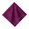 Velvet Trim Napkin Set-4 - Plum-1st