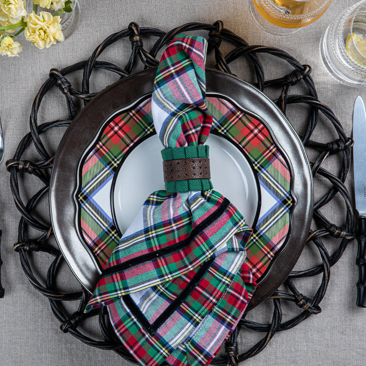 Stewart Tartan Salad Plate Set/4 | 2nd