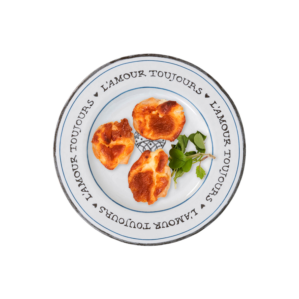 L'Amour Toujours Side/Cocktail Plate Set/4 - Alternate View