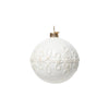 Festooned with our iconic berry & thread motifs in our signature whitewash glaze, this lightweight ceramic round ornament will be a great addition to your holiday decoration this year. Lovely on your Christmas tree or showcased on our elegant Berry & Thread ornament stand, each ornament comes gift boxed and accompanied by a Juliska signature keepsake charm.
