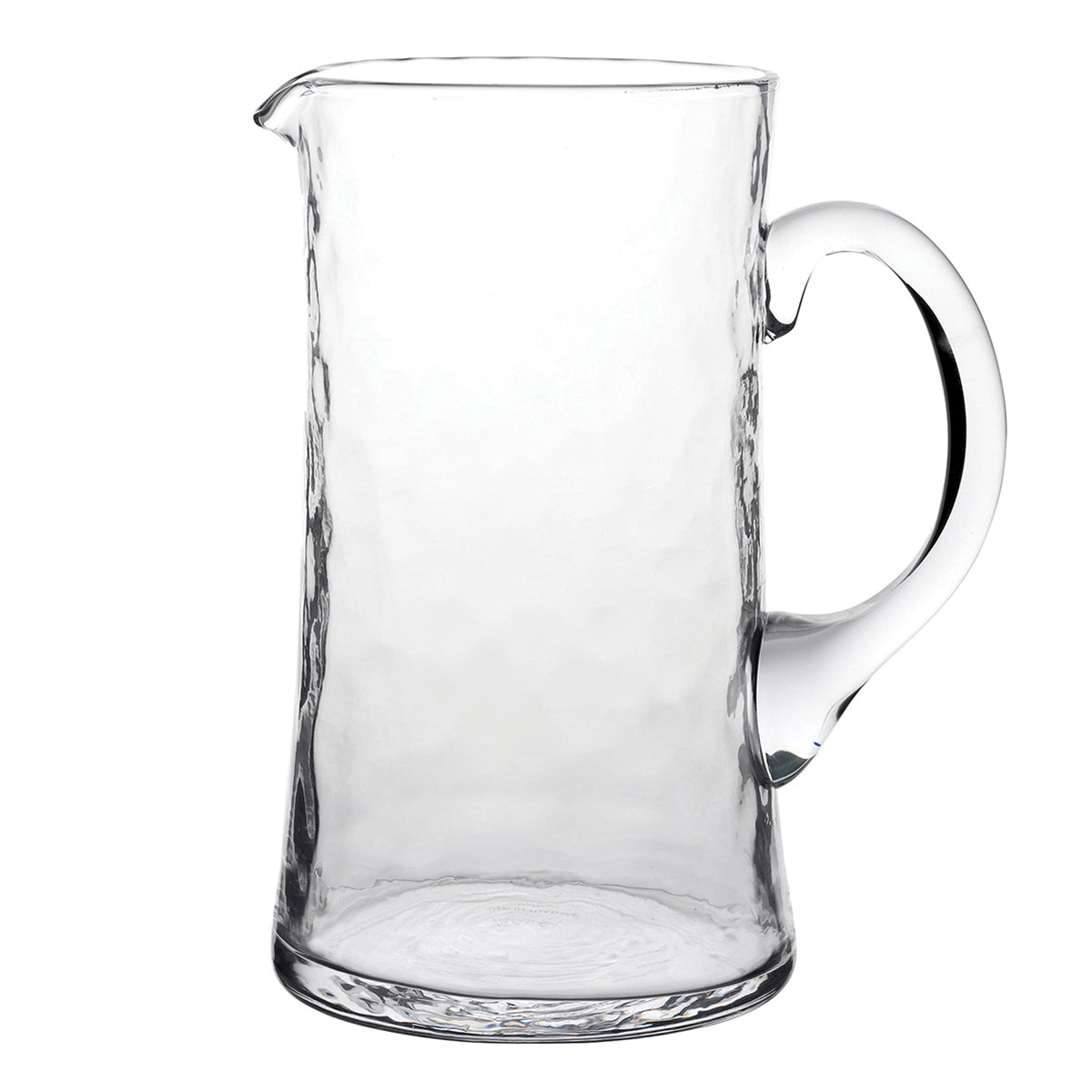 A pitcher perfect for batch cocktails, mocktails or your favorite morning juice, this textural mouth-blown glass features a subtle shimmer.