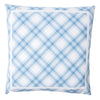 Accent your living room, bedrooms or sitting room with classic Tartan in a soft Chambray blue hue! This 20-inch plaid pillow is trimmed with a soft velvet border and brings a welcome amount of whimsy to every room.