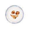 Sitio Stripe Side/Cocktail Plate Set/4 - Delft Blue | 2nd