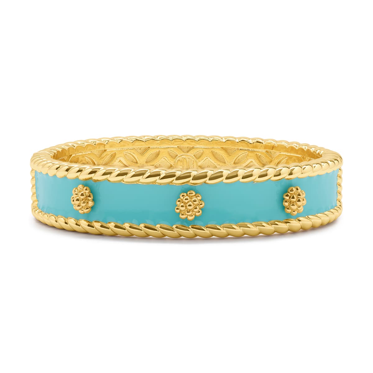 Berry Small Hinged Cuff - Turquoise