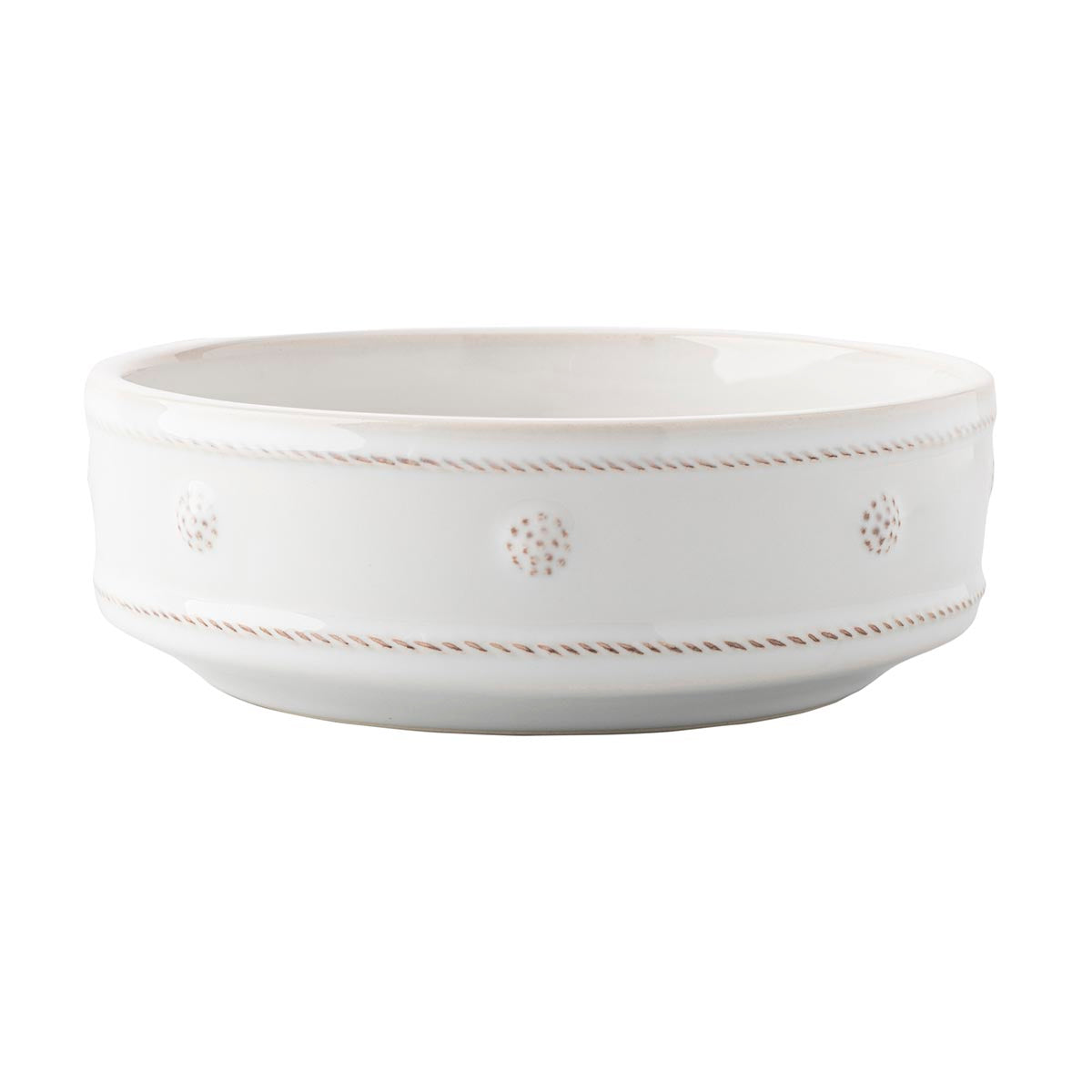 Berry & Thread 8.25in Pet Bowl - Whitewash-2nd