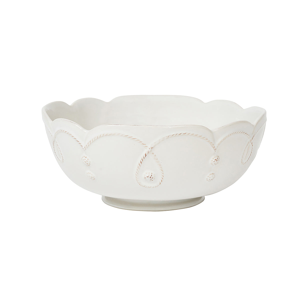 Jardins du Monde 10" Serving Bowl - Whitewash