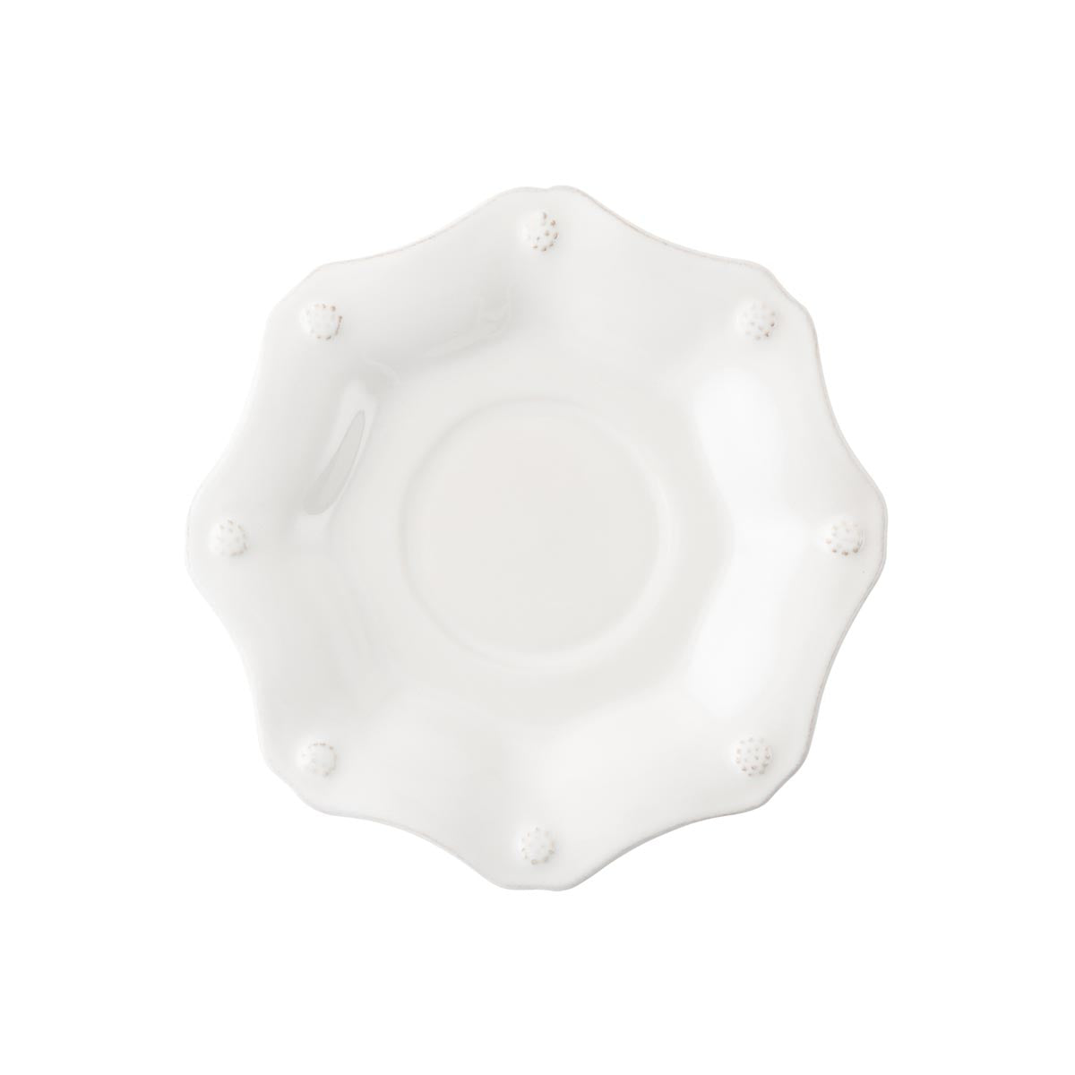 Berry & Thread Scallop Saucer Set/4 - Whitewash