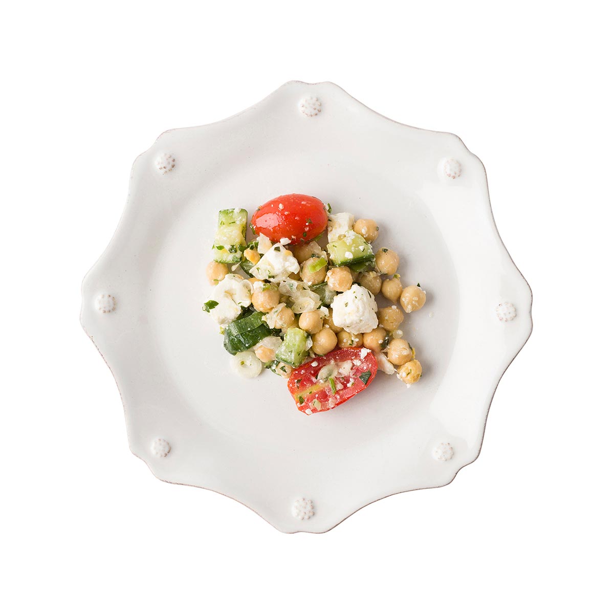 Berry & Thread Scallop Salad Plate Set/4 - Whitewash | 2nd